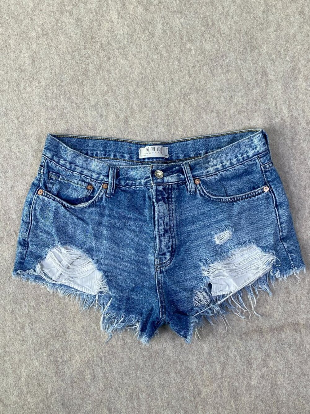 Free People We The Free | Distressed Denim Cutoff Shorts | Size 30